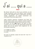 Vorschau - Aufgabenkarten - J‘ai … Qui a - Jeu de Conversation (nombres, chiffres, années) - Seite 1