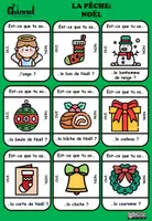 Aperçu - Jeux - VOCABULAIRE DE NOËL - Jeu de pêche (Paires) - Page 1