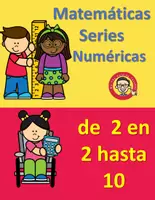 Vista previa - Hojas de trabajo - Matemáticas Series de números contando de 2 hasta 10. - Portada
