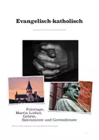 Vorschau - Unterrichtsreihen - Stationenarbeit "Evangelisch-katholisch: Gemeinsamkeiten & Unterschiede" - Klasse 5-6 (Skript mit Lösung) - Seite 1