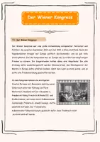 Vorschau - Arbeitsblätter - Der Wiener Kongress - Seite 1