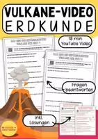 Vorschau - Arbeitsblätter - Vulkan-Video: Arbeitsblatt mit Fragen zum Video "Das sind die gefährlichsten Vulkane der Welt" (7-9. Klasse) - Deckblatt