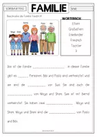 Vorschau - Arbeitsblätter - FAMILIE Schreibauftrag - Seite 2