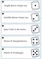 Vorschau - Aufgabenkarten - Bewegungspause: Würfelspaß in der aktiven Pause (Bewegung, Sport) - Seite 2