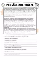 Vorschau - Unterrichtsreihen - Persönlicher Brief Klasse 5/6 - Seite 1