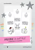 anteprima - Materiale per pittura e bricolage - FREEBIE DI NATALE | SEGNALIBRO DA COLORARE - Pagina di copertina