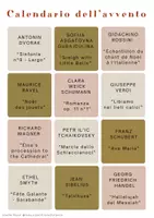 anteprima - Flashcard - Calendario dell'avvento musicale: compositori e compositrici - Pagina 1