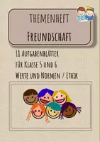 Vorschau - Arbeitsblätter - Themenheft Freundschaft - Deckblatt