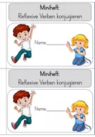 Vorschau - Arbeitsblätter - Miniheft: Reflexive Verben konjugieren - Seite 1