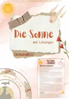 Vorschau - Arbeitsblätter - Die Sonne: Unsere wichtigste Lichtquelle (5. & 6. Klasse Nawi, Biologie) - Deckblatt