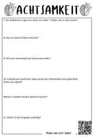 Vorschau - Arbeitsblätter - Philosophie: Achtsamkeit / Vorgänge im Gehirn / Video / Oberstufe - Seite 1