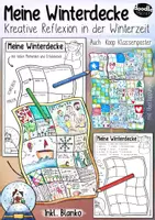 Vorschau - Arbeitsblätter - Meine Winterdecke - Kreative Reflexion / Patchworkdecke Winter - Deckblatt