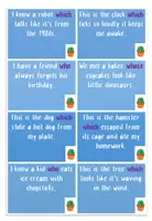 Vorschau - Spiele - Cards / Defining Relative Clauses / Simple Past + Simple Present - Seite 1