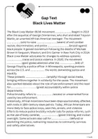 Aperçu - Feuilles d'exercices - Textes à trous - Racisme Gap Texts - Racism - Page 2