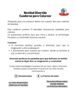 Vista previa - Manualidades / Dibujos para colorear - Cuaderno para colorear de navidad - página 1