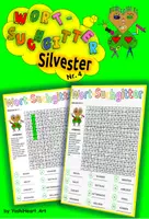 Vorschau - Arbeitsblätter - Wortsuchgitter - Suchsel „Silvester/Neujahr“ Nr. 4 - Deckblatt