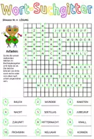 Vorschau - Arbeitsblätter - Wortsuchgitter - Suchsel „Silvester/Neujahr“ Nr. 4 - Seite 3