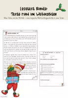 Vorschau - Arbeitsblätter - Lesetexte: Weihnachten (Klasse 3/4) - Deckblatt