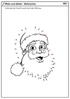 Vorschau - Mal- und Bastelvorlagen - Malen nach Zahlen - Weihnachten - Seite 1