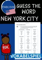 Vorschau - Spiele - Guess the word: New York City | Wortschatz (Vokabelspiel) - Deckblatt