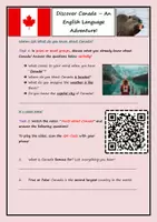 Vorschau - Unterrichtsreihen - Discover Canada – An English Language Adventure! - Deckblatt