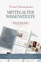 Vorschau - Merkblätter - Mittelalter: Wissentexte für die Mittel-/ Oberstufe Deutsch - Deckblatt