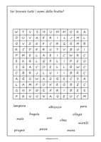 anteprima - Esercizi - "La frutta" fogli di lavoro - Pagina 3