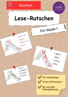 Vorschau - Arbeitsblätter - Leserutsche / Silbenrutsche - Einfach gut lesen lernen (differenziert) - Deckblatt