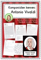Vorschau - Arbeitsblätter - Komponisten kennen: "Antonio Vivaldi" - Deckblatt