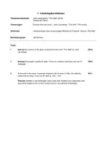 Vorschau - Klassenarbeiten - Klausurvorschlag zum Roman "The Wall" von John Lanchester - Deckblatt
