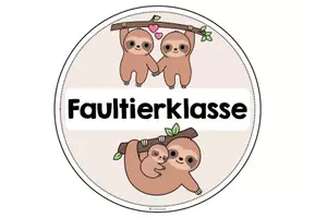 Vorschau - Poster - Türschild für deine Faultierklasse - Seite 3