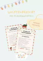 Vorschau - Anderer Materialtyp - Wichtelbericht – Vorlagenvarianten für Weihnachten - Deckblatt