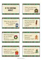 Vorschau - Aufgabenkarten - At the Christmas market speaking cards / Gesprächskarten (Englisch) - Seite 1