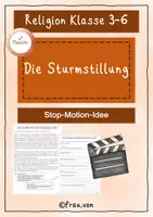Vorschau - Arbeitsblätter - Stop-Motion-Film Sturmstillung Unterrichtsidee - Deckblatt