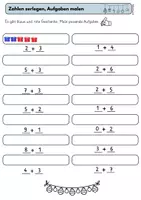 Vorschau - Arbeitsblätter - Zahlen zerlegen: Weihnachten, Mathematik, Zahlenraum bis 10, Addition, Zahldarstellungen - Seite 3