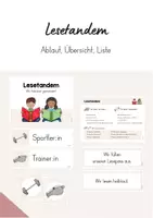 Vorschau - Merkblätter - Lesetandem - Visualisierung (beige) - Deckblatt