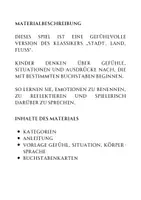 Vorschau - Arbeitsblätter - Gefühle-Stadt-Land-Fluss – Ein Spiel zur Förderung der emotionalen Intelligenz - Seite 1