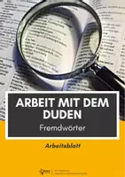 Vorschau - Arbeitsblätter - Duden: Wortbedeutungen - Rätsel - Deckblatt