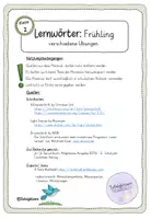 Vorschau - Arbeitsblätter - Lernwörter - Training: "Frühling" (orientiert an Jo-Jo + GWS) Kl.2 - Druckschrift - Seite 1