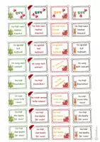 Vorschau - Mal- und Bastelvorlagen - Weihnachtsbriefe: Komplimentekärtchen - Seite 2