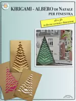 anteprima - Materiale per pittura e bricolage - KIRIGAMI - ALBERO di Natale PER PIEGARE (come una carta o immagine della finestra ) #natale - Pagina di copertina