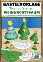Vorschau - Mal- und Bastelvorlagen - Bastelvorlage - Weihnachtsbaum Tischaufsteller - Deckblatt