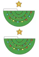 Vorschau - Mal- und Bastelvorlagen - Bastelvorlage - Weihnachtsbaum Tischaufsteller - Seite 2