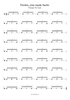 Vorschau - Arbeitsblätter - Triolische Rhythmen für Cajon und Schlagzeug (Noten PDFs) - Deckblatt