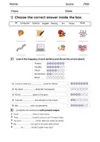 Προεπισκόπηση - Φυλλάδια - English 6th grade - Unit 1 test - Εξώφυλλο