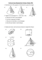 Vorschau - Arbeitsblätter - Materialpaket Mathe Klasse 9 RS - Seite 1
