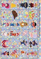 Vorschau - Arbeitsblätter - Vokabelbilder Fasching/Karneval - Bilder zum ausschneiden (Klasse 1 und 2) - Seite 1