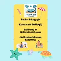 Vorschau - Prüfungsvorbereitung - Pauker Pädagogik - Klausur (Q2) mit EWH - Erziehung im Nationalsozialismus (Mein Kampf) - Deckblatt