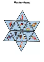 Vorschau - Arbeitsblätter - GRATIS Legestern Fasching/Karneval Wortschatz - DaZ/DaF, Deutsch (Klassen 1 und 2) - Seite 2