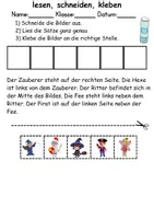 Vorschau - Arbeitsblätter - Fasching/Karneval Leserätsel - Lesen, schneiden, kleben - DaZ/DaF, Deutsch, Sachunterricht - Seite 3